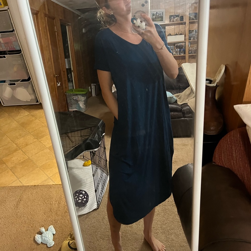 Stretchy midi tshirt dress